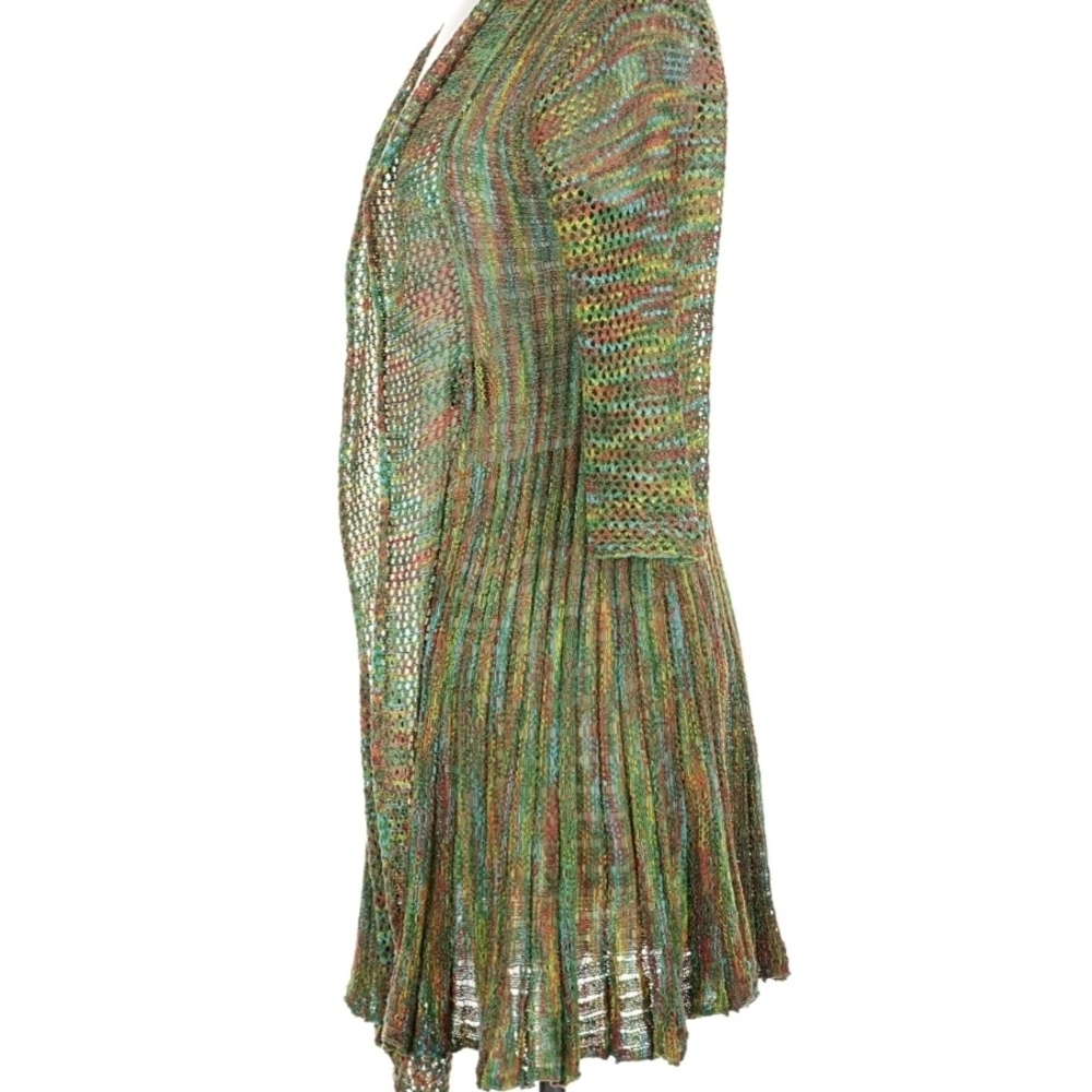 Multicolor Open-Front Cardigan- Size M/L - Picture 3 of 7